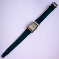 Vintage Silver-tone TCM Watch | Minimalist Rectangular Watch Unisex