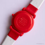 Raro mickey rojo vintage y Minnie Mouse Lorus reloj V821-0210 Z0