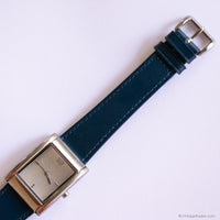 Vintage Silver-tone TCM Watch | Minimalist Rectangular Watch Unisex