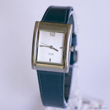 Vintage Silver-tone TCM Watch | Minimalist Rectangular Watch Unisex