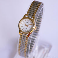 Tiny Two-tone Timex Watch for Ladies | Vintage Elegant Timex Watch