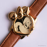 Jahrgang Minnie Mouse Geformtes Gold-Ton Uhr | Lorus V501-0320 R0