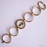 Tono d'oro vintage Minnie Mouse Orologio bracciale | Disney Orologio al quarzo