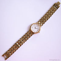 Vintage Gold-tone Seiko Quartz Date Watch for Women 7N69-6001 R1