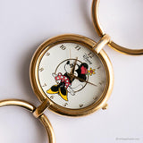 Tono de oro vintage Minnie Mouse Pulsera reloj | Disney Cuarzo reloj