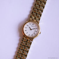 Vintage Gold-tone Seiko Quartz Date Watch for Women 7N69-6001 R1