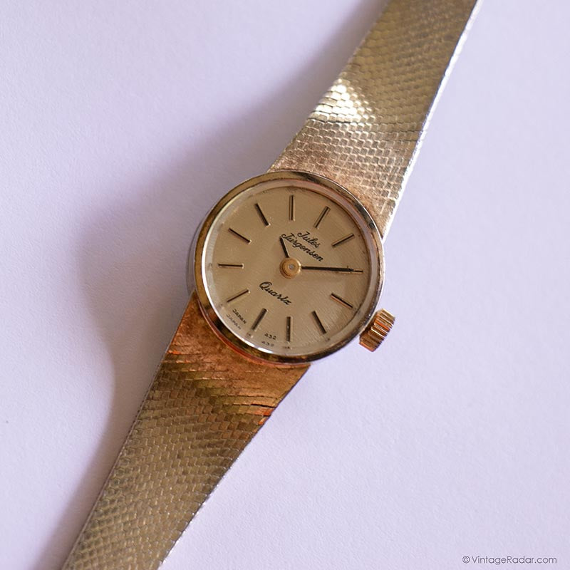 Vintage Jules Jurgensen ladies gold tone bronze tone mechanical dress watch Jules Jurgensen 5614 Vintage Gold Tone Manual Dress Watch  main image 3