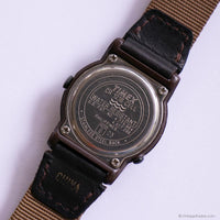 Retro Timex Expedition Indiglo Date Watch with Brown Strap