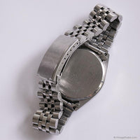 35mm Vintage Silver-tone ADEC Watch | Minimalist Unisex Date Watch