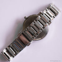 Vintage Minimalist Silver-tone Folio Watch for Her | Office Wear Watch