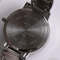 Vintage Minimalist Silver-tone Folio Watch for Her | Office Wear Watch