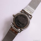 Vintage Silver-tone Fossil Day Date Office Watch for Ladies