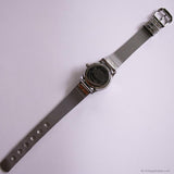 Vintage Silver-tone Fossil Day Date Office Watch for Ladies