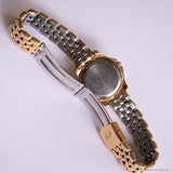 Vintage Gold-tone Anne Klein II Dress Watch with White Gemstones