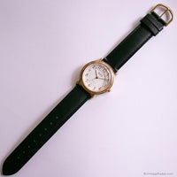 Vintage Classic Gold-tone Guess Watch with White Dial Unisex