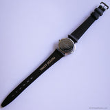 Vintage Black-Dial Skagen Denmark Watch for Women Silver-tone Quartz