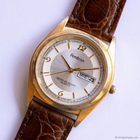 Vintage Armitron Day Date Watch | Gold-tone Unisex Armitron Quartz