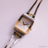 Tiny Vintage Square-Dial Timex Watch for Ladies | Two-tone Watch