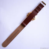 Vintage Rose-Gold Daniel Wellington Watch with Dark Brown Nato Strap