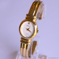 Vintage Gold-tone Armitron Bangle Watch for Ladies Extra Small Wrists