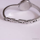 Vintage Relic Silver-tone Dress Watch with White Stones | Bridal Watch