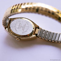 Dainty Vintage Studio Watch for Ladies | Tiny Gold-tone Oval Quartz Watch