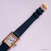 Vintage Gold-tone Elgin Tank Watch for Women with Roman Numerals