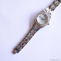 Elegant Vintage Tinker Bell Watch with White Gemstones Tiny Wrist Sizes