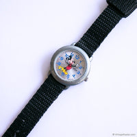 Vintage Small Mickey Mouse Lorus Quartz Watch with Textile Strap