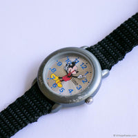 Vintage Small Mickey Mouse Lorus Quartz Watch with Textile Strap