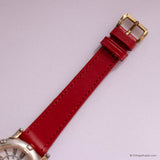 Tiny Vintage Forenza Japan Quartz Watch for Women with Red Strap