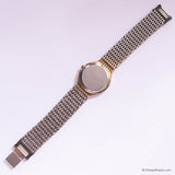 Classic Vintage Times Quartz Watch Unisex with Champagne Dial
