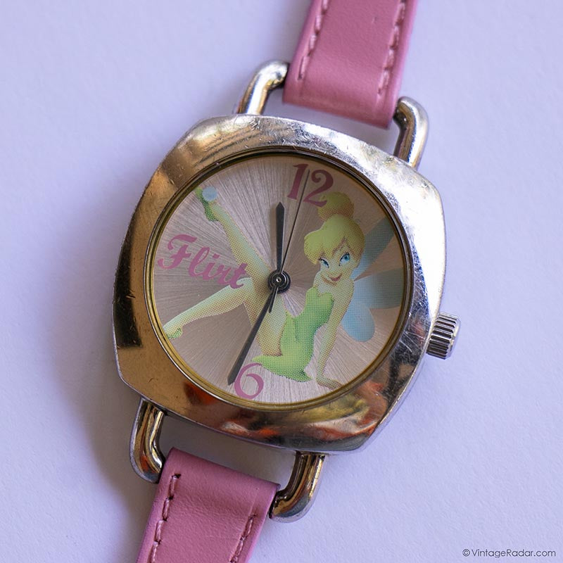 SII Seiko Disney tinker bell flirt green strap watch NEW BATTERY Vintage Disney Tinker Bell Watch | SII by Seiko Watch  main image 3