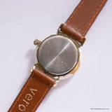 Vintage Minimalist Sydow Quartz Watch for Women Light Brown Strap