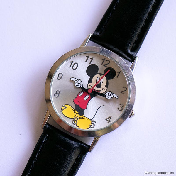 Antiguo Mickey Mouse reloj por MZB 90s Disney Cuarzo reloj