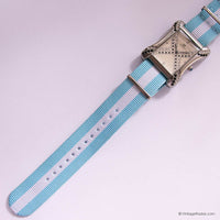 Vintage Kontakt Rectangular Watch with Gemstones & Nato© Strap