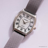 Vintage Tonneau Dial Watch for Women by Gossip with Gray Nato© Strap