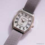 Vintage Tonneau Dial Watch for Women by Gossip with Gray Nato© Strap