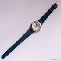 Vintage Rumours Moon and Stars Watch for Women with Blue Strap