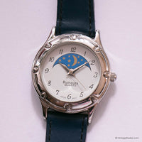 Vintage Rumours Moon and Stars Watch for Women with Blue Strap