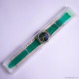 Swatch GG137 MC SQUARE Watch | Vintage Tartan Pattern Swatch Watch Gent