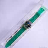 Swatch GG137 MC SQUARE Watch | Vintage Tartan Pattern Swatch Watch Gent