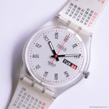Swatch Gent GK726 CALENDARIUM Watch | 90s Day Date Swatch Watch