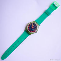 1993 Vintage Swatch SOLEIL GL105 Watch | Green Strap 90s Swatch Gent