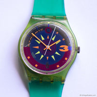 1993 Vintage Swatch SOLEIL GL105 Watch | Green Strap 90s Swatch Gent