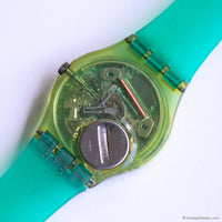 1993 Vintage Swatch SOLEIL GL105 Watch | Green Strap 90s Swatch Gent