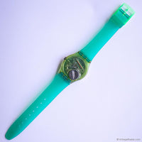 1993 Vintage Swatch SOLEIL GL105 Watch | Green Strap 90s Swatch Gent