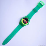 1989 Swatch SANDY MOUNTAIN GG105 Watch | Vintage Green Swatch Gent