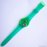 1989 Swatch SANDY MOUNTAIN GG105 Watch | Vintage Green Swatch Gent