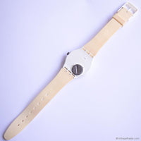 1987 Rare Swatch Gent WHITE OUT GW107 Watch | White 80s Swatch